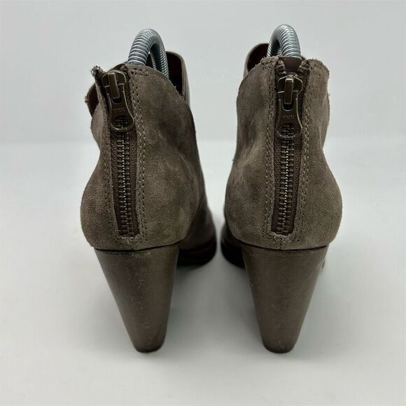 Kork-Ease Castaneda Women's Light Brown Gray Ankle Booties Size 8 Zip Closure - Picture 8 of 14